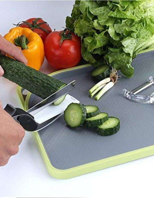 2 in 1 Superior QualitySiplux Kitchen Knife with Spring Action - Clever Cutter Comes with Locking Hinge