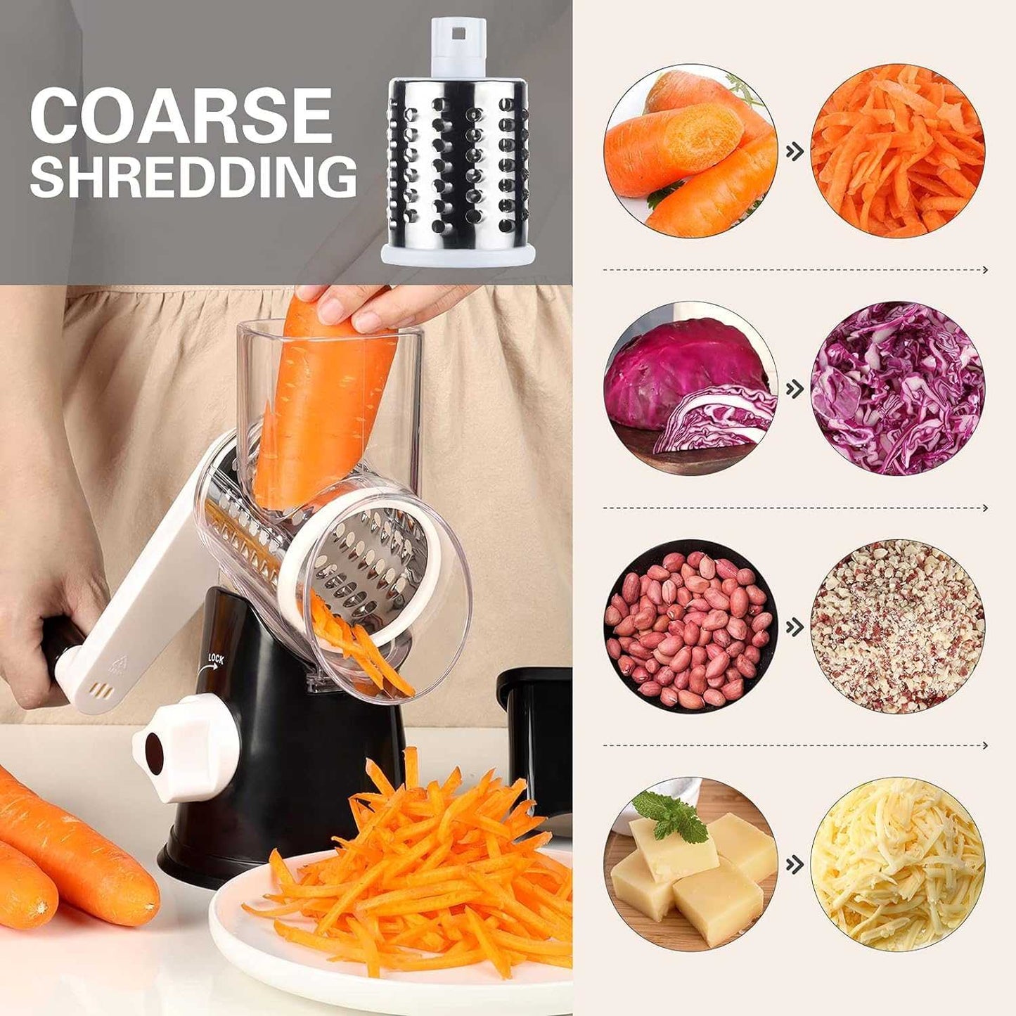 Table Top Drum Grater