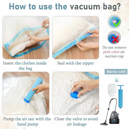 5 PCS VACCUM BAG WITH PUMP