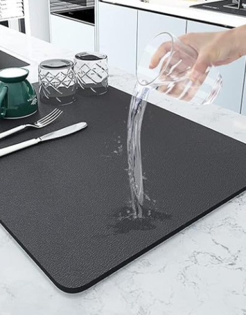 Drying mat for Kitchen, Water Absorbent Mat (PACK OF 2)